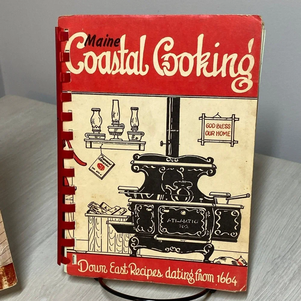 Vintage Maine Cookbook Lot Maine's Jubilee Coastal Cooking Spiral Bound Books